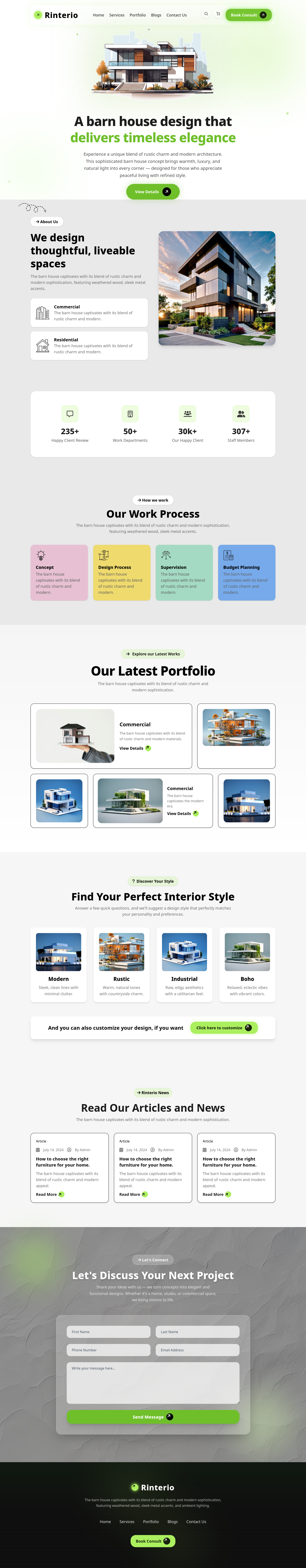 Home Design website preview